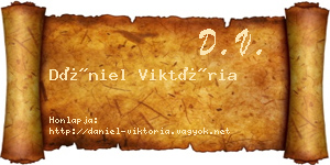 Dániel Viktória névjegykártya